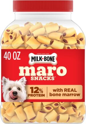 Milk-Bone MaroSnacks Small Dog Treats with Real Bone Marrow, 40 Oz.