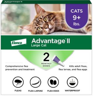 Advantage II Large Cat Flea Treatment: 30-Day Protection