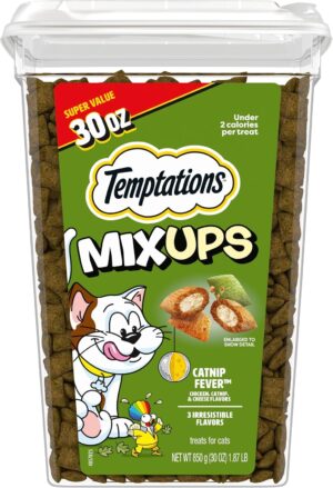 Temptations MixUps Crunchy and Soft Cat Treats, Catnip Fever, 30 oz