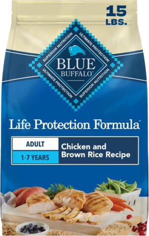 Blue Buffalo Life Protection Formula Chicken Adult Dry Dog Food, 15 lb