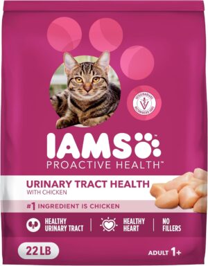 IAMS Proactive Health Urinary Tract Health Dry Cat Food, Chicken, 22 lb