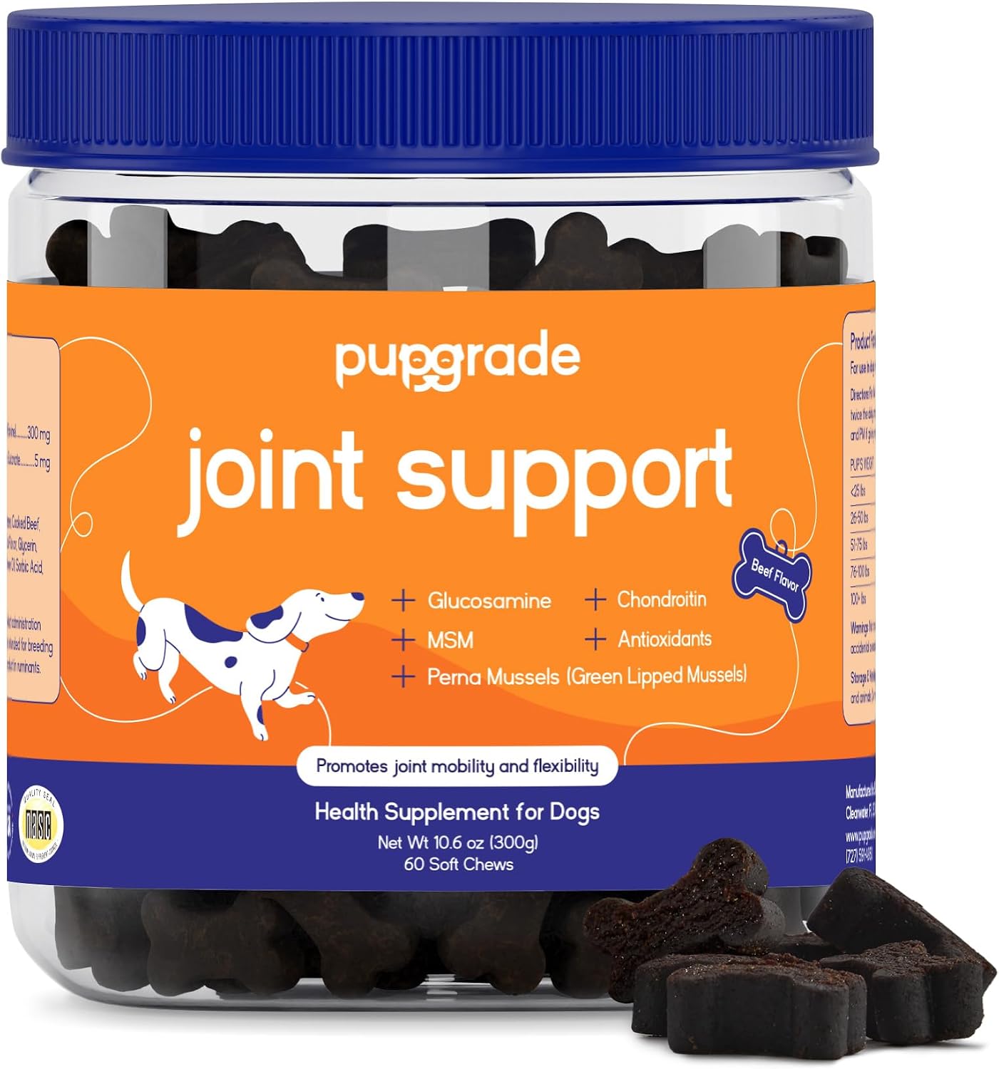 Joint Support for Dogs, Beef Flavor - 60 Soft Chews