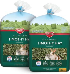 Kaytee Timothy Hay, High Fiber for Rabbits, Guinea Pigs, 12 Pounds