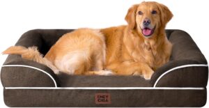 EHEYCIGA Orthopedic Extra Large Dog Bed, Waterproof Washable XL Pet Bed 44"
