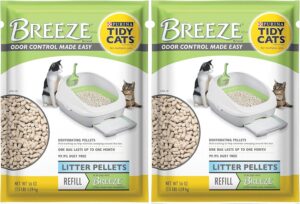 Purina Litter Tidy Cat Breeze Pellets, 3.5 lb, 2 Packs, Limited Edition