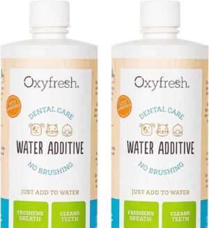 Oxyfresh Premium Pet Dental Care Solution Pet Water Additive – No Brushing