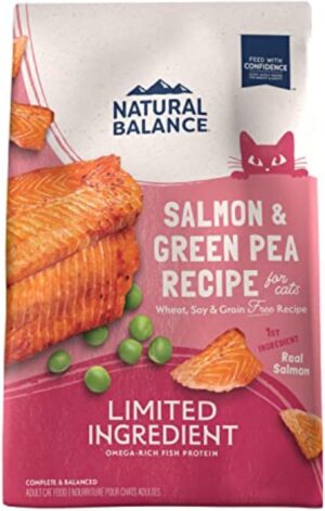 Natural Balance Limited Ingredient Cat Food, Salmon & Green Pea, 10 lb