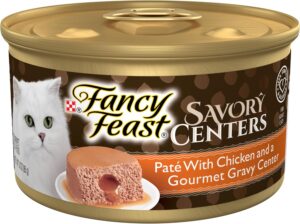 Purina Fancy Feast Savory Centers Chicken Pate (24 Pack) 3 oz Cans