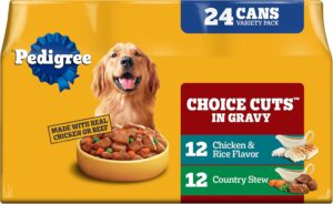 Pedigree Choice Cuts Wet Dog Food, Stew & Chicken, 13.2 oz, 24 Count