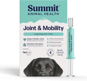 Summit Canine Joint and Mobility Supplement for Large Dogs, All Natural Liquid Chondroitin with Liposomal Delivery for Arthritis, Hip & Joint Support Vitamin, (Dogs 75+lbs)