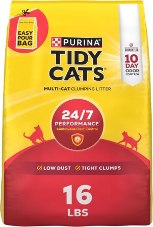 Purina Tidy Cats 24/7 Performance Clumping Cat Litter, 16 lb Bag