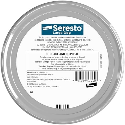 Seresto 8-Month Flea & Tick Collar for Large Dogs Over 18 lbs., 1ct - Image 3