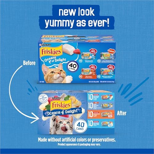 Purina Friskies Oceans of Delight Wet Cat Food Variety Pack, (40) 5.5 oz - Image 3