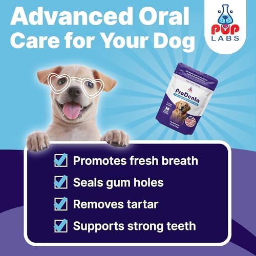Pup Labs ProDenta, All-Natural Dog Dental Powder for Teeth Cleaning, Dental Powder for Dogs Teeth with Breath Freshener. Easy to use for Tartar Removal and Leaky Gums. Made in USA, 30 Servings - Image 3