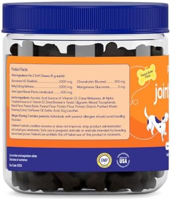 Joint Support for Dogs, Peanut Butter Flavor - 60 Soft Chews - Image 3