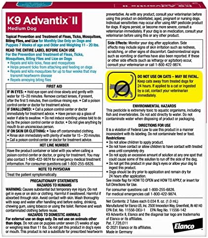 K9 Advantix II Flea & Tick Topical for Medium Dogs 11–20 lbs., 2ct - Image 3