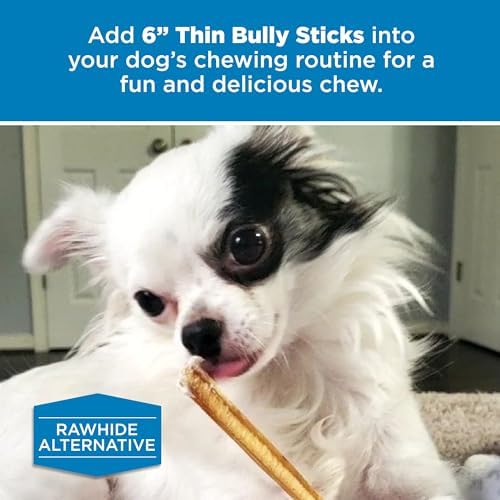 Best Bully Sticks 6 Inch Thin Bully Sticks - 24 Count (Pack of 1) - Natural, Easily Digestible, 100% Grass-Fed, Grain and Rawhide-Free Dog Treats - Image 7