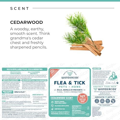 Wondercide - Flea, Tick & Mosquito Spray for Pets & Home - Cedarwood 32 oz - Image 7
